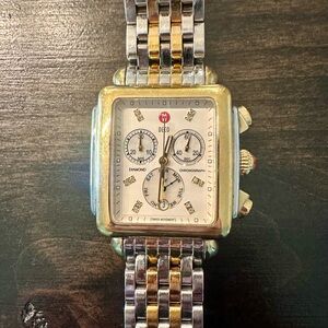 Michele Deco two tone watch (previously owned)